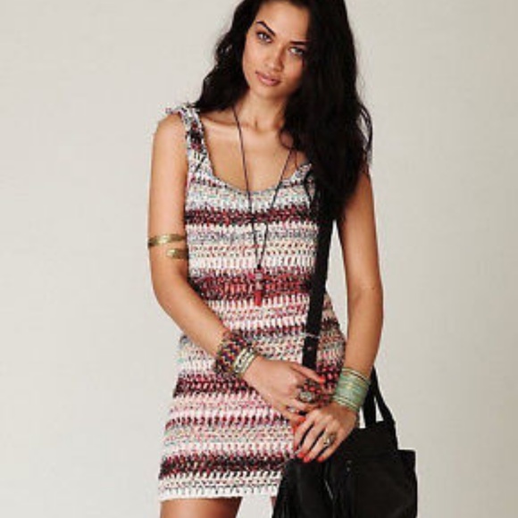 Free People Dresses & Skirts - Free People Fringe Crochet Dress